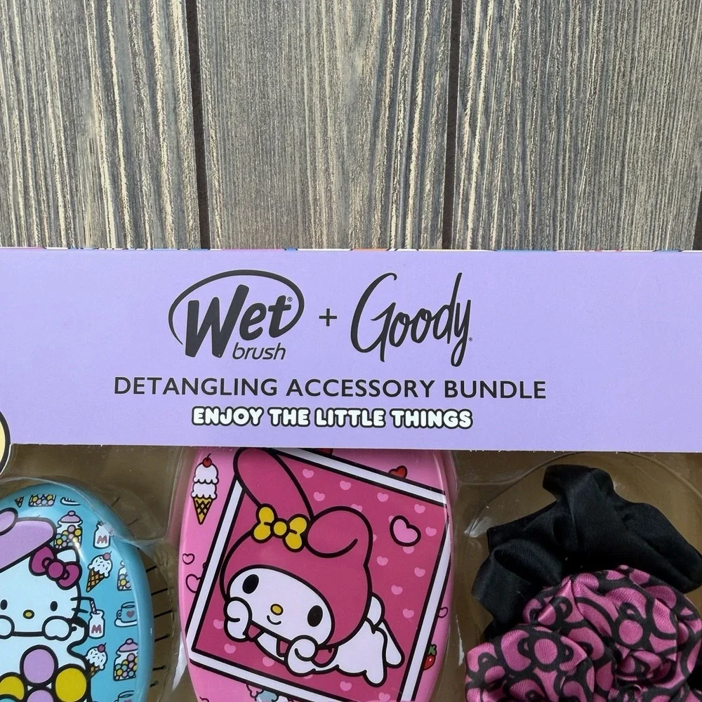 Wet Brush Goody Hello Kitty & Friends Bundle Brushes Scrunchies Limited Ed NEW
